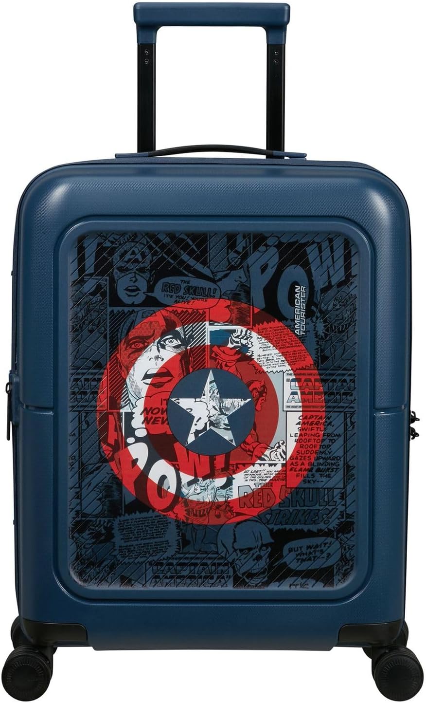 American Tourister Dashpop Disney, Captain America Shield, 40 x 20/23 x 55 cm, carry-on luggage