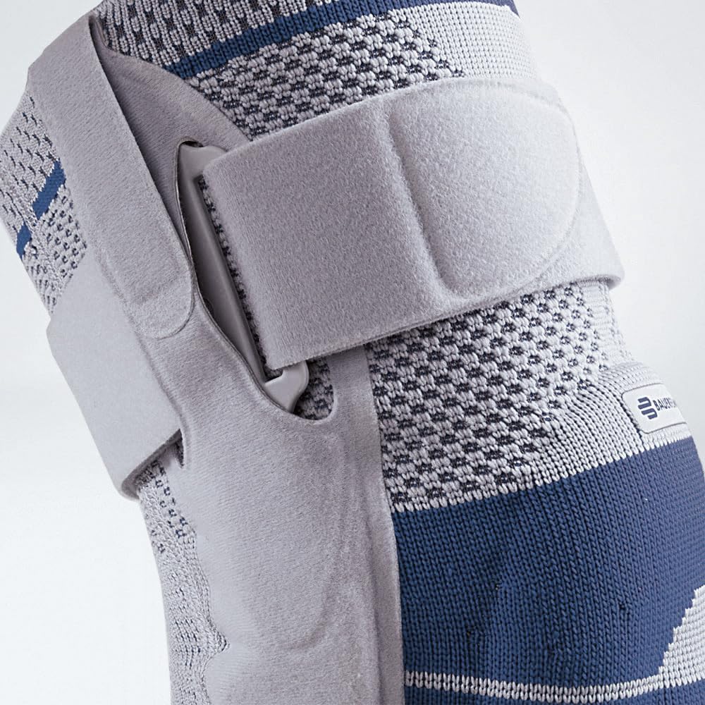 [Color] hinged knee brace with neoprene support and elastic straps for advanced knee stability — view 2
