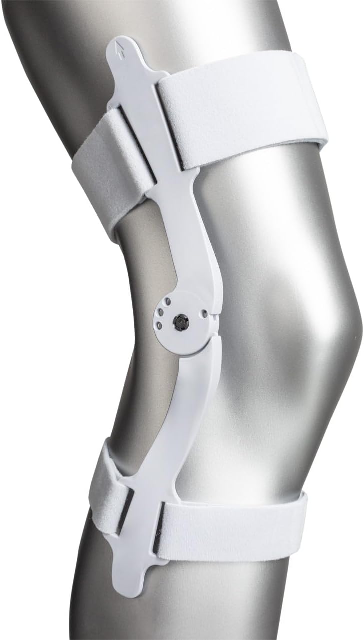 [Color] hinged knee brace with neoprene support and elastic straps for advanced knee stability — view 3