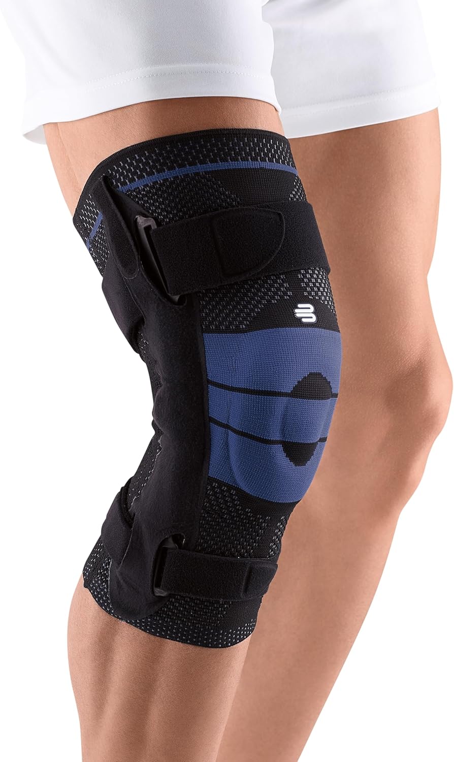 [Color] hinged knee brace with neoprene support and elastic straps for advanced knee stability — view 5