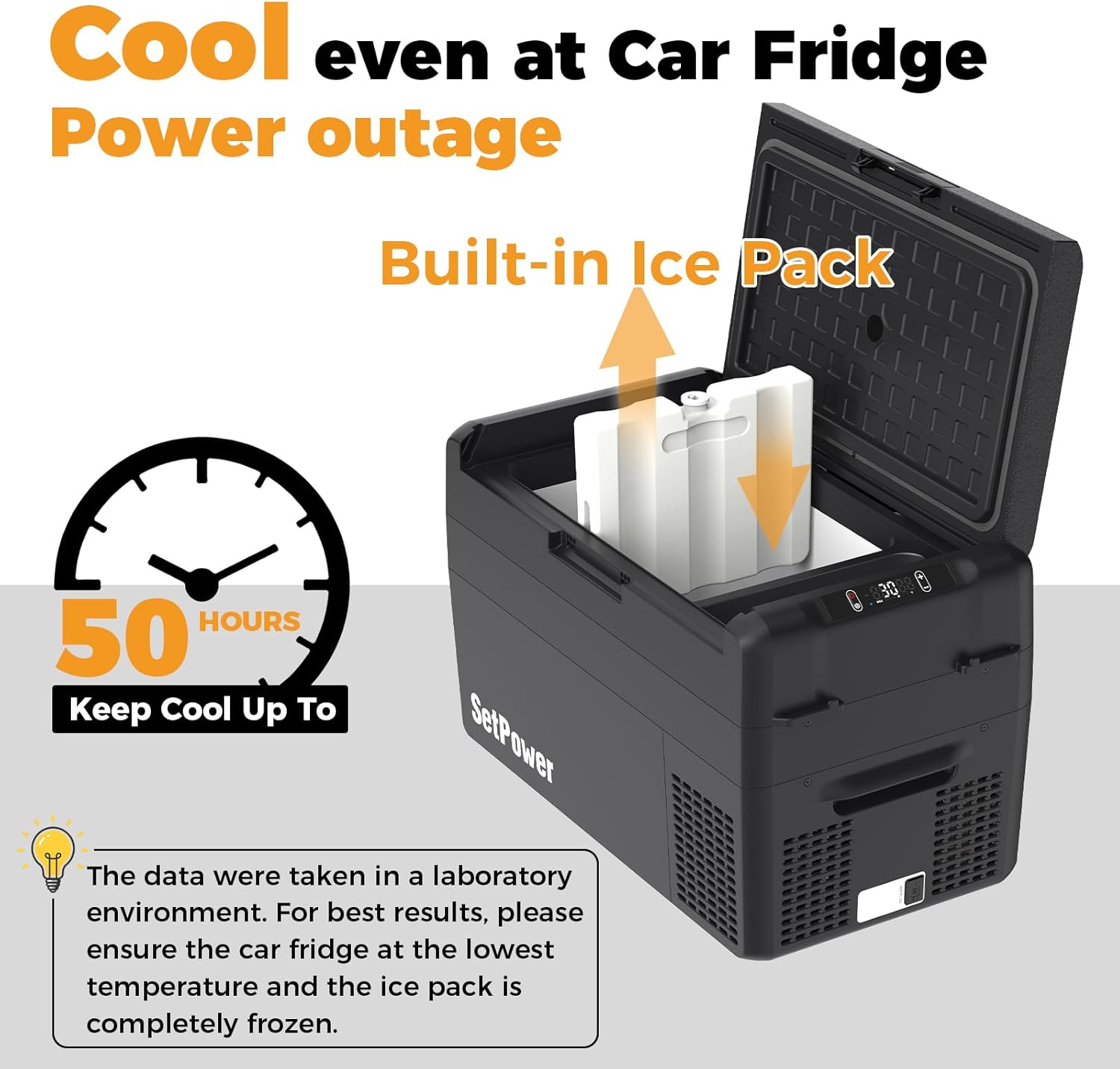 27-quart portable electric cooler in {color} with 12V DC power cord, showing insulated design for vehicle use — view 2