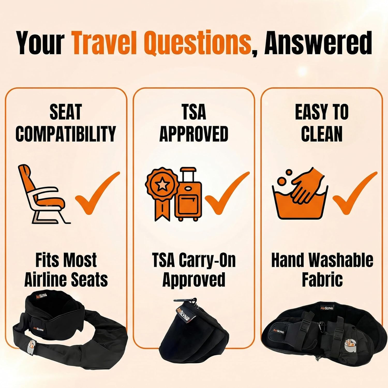 [Color] 3-in-1 memory foam travel pillow system with integrated eye mask and body sling for airplane sleep — view 3