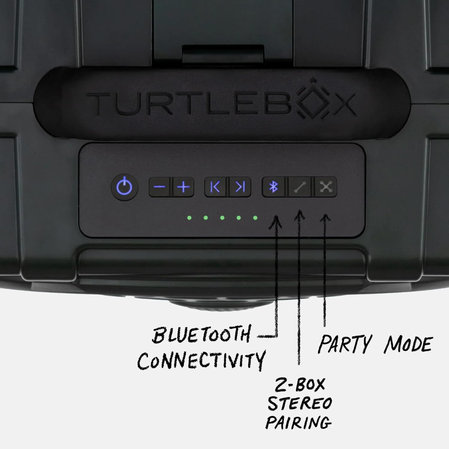 Rugged [color] waterproof Bluetooth speaker with impact-resistant polymer composite design, shown in outdoor setting — view 3