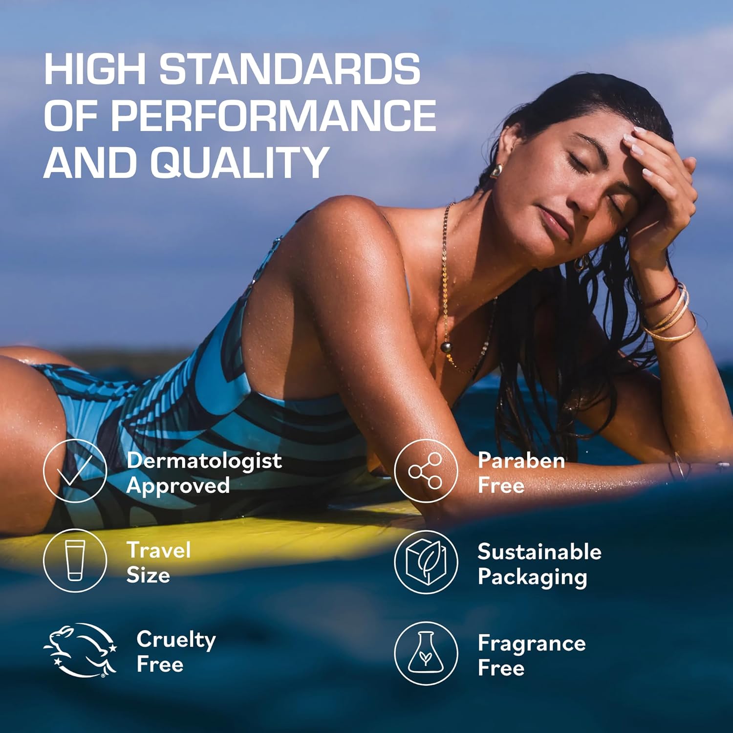 Cooling after-sun gel cream in clear travel bottle, marine bioactive formula with niacinamide and aloe for sunburn relief โ view 5