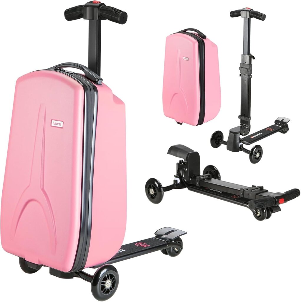 Ride-On Scooter Luggage for Kids Ages 4-12 2026