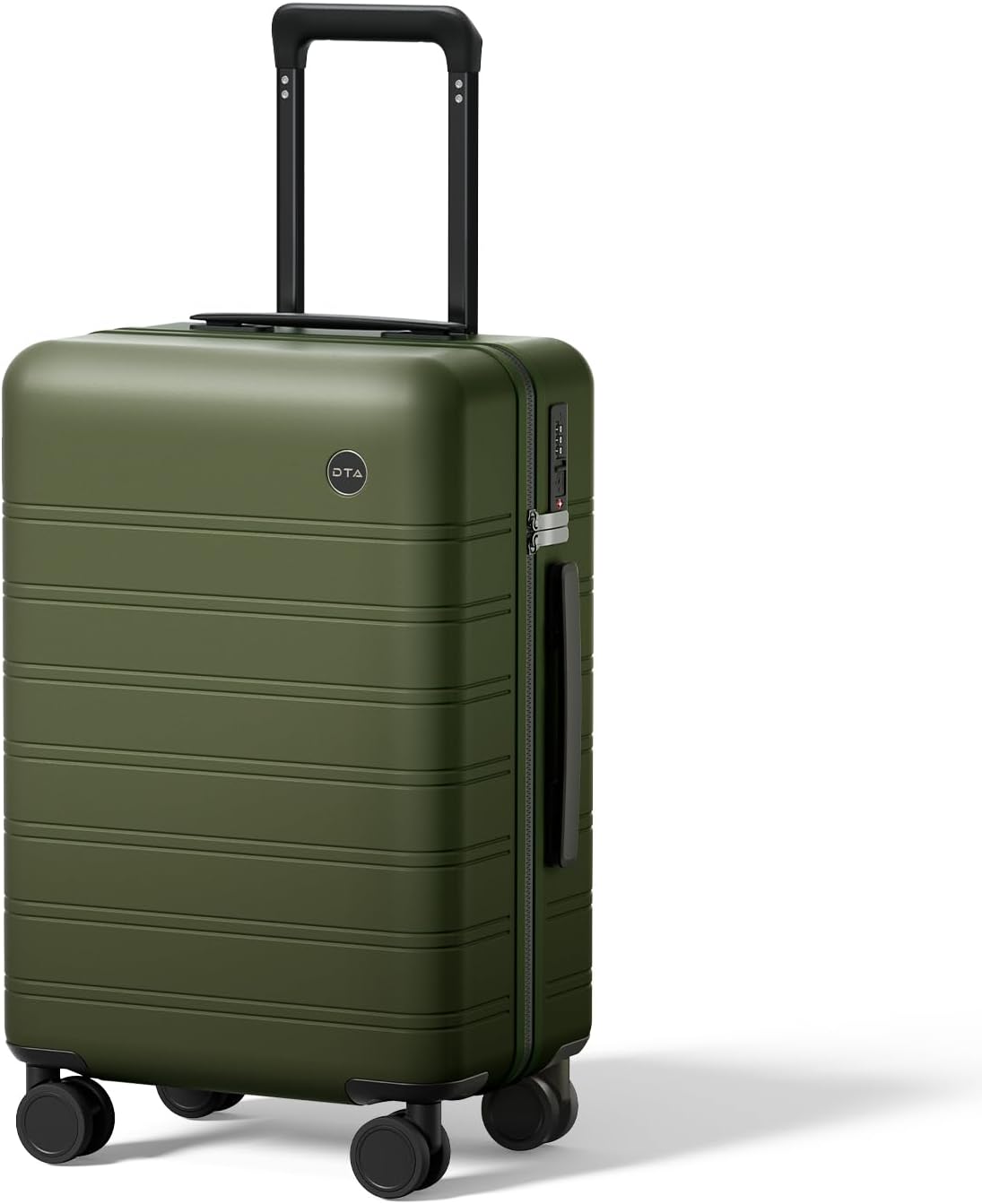 [Color] polycarbonate hardshell carry-on suitcase with 360 spinner wheels and TSA lock — view 5
