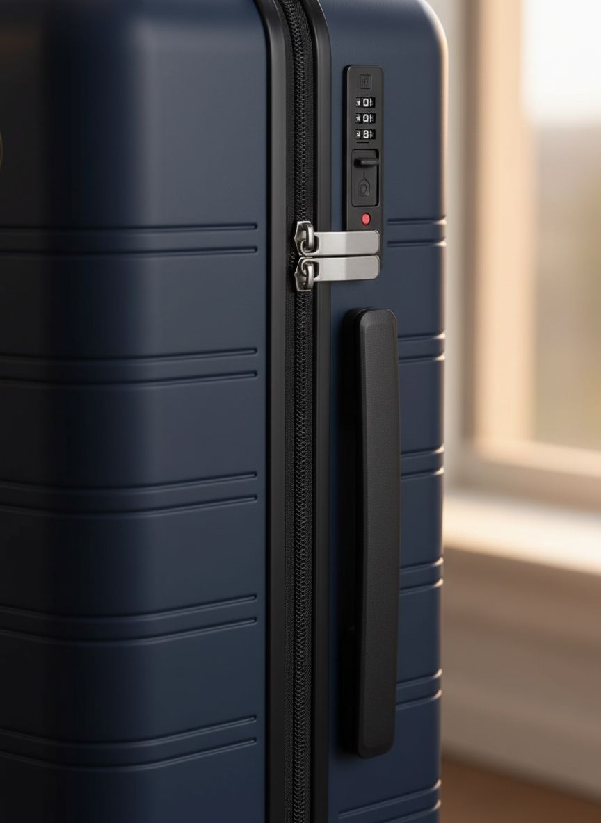 [Color] polycarbonate hardshell carry-on suitcase with 360 spinner wheels and TSA lock — view 4