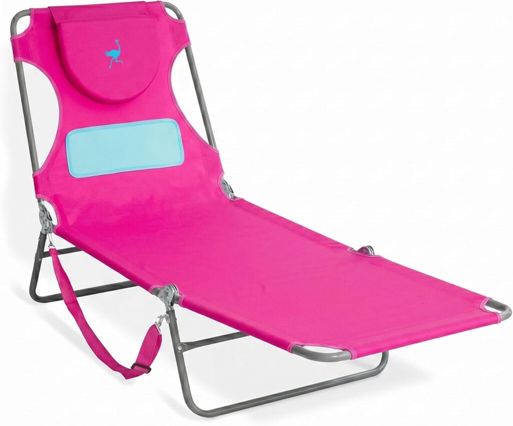 Foldable Beach Lounge Chair with Chest Support 2025
