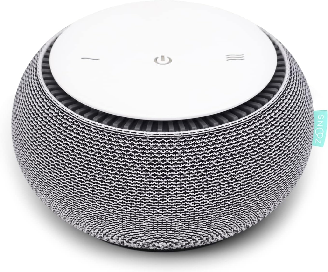 {color} portable white noise machine with real fan technology, compact travel sleep aid — view 1