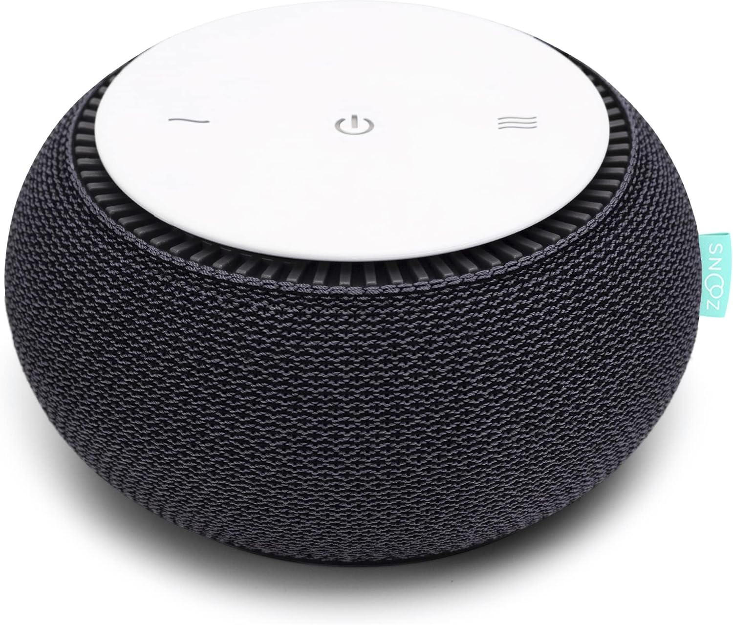 {color} portable white noise machine with real fan technology, compact travel sleep aid — view 4