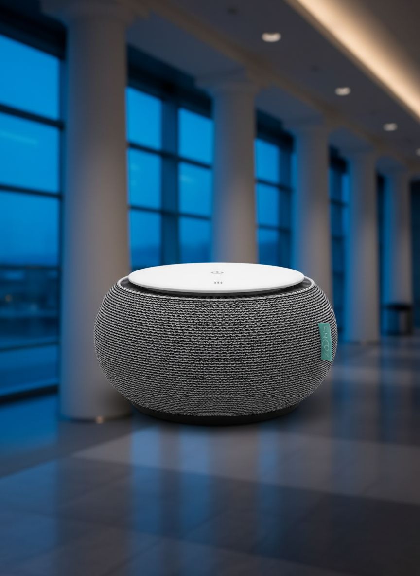 {color} portable white noise machine with real fan technology, compact travel sleep aid — view 3
