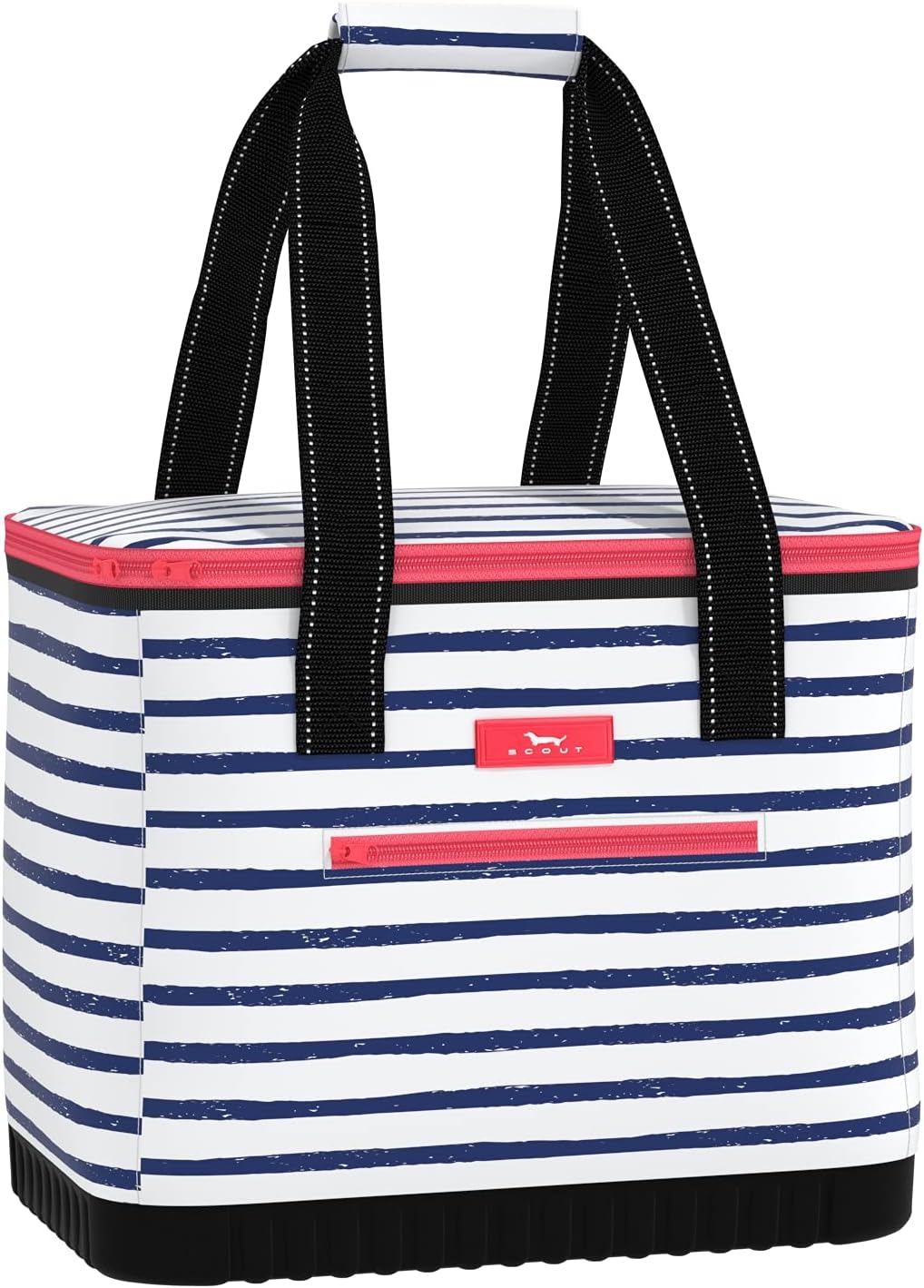 [Color] soft-sided insulated cooler with hard bottom base, shown from [angle] displaying lightweight construction and [specific feature visibility] — view 1