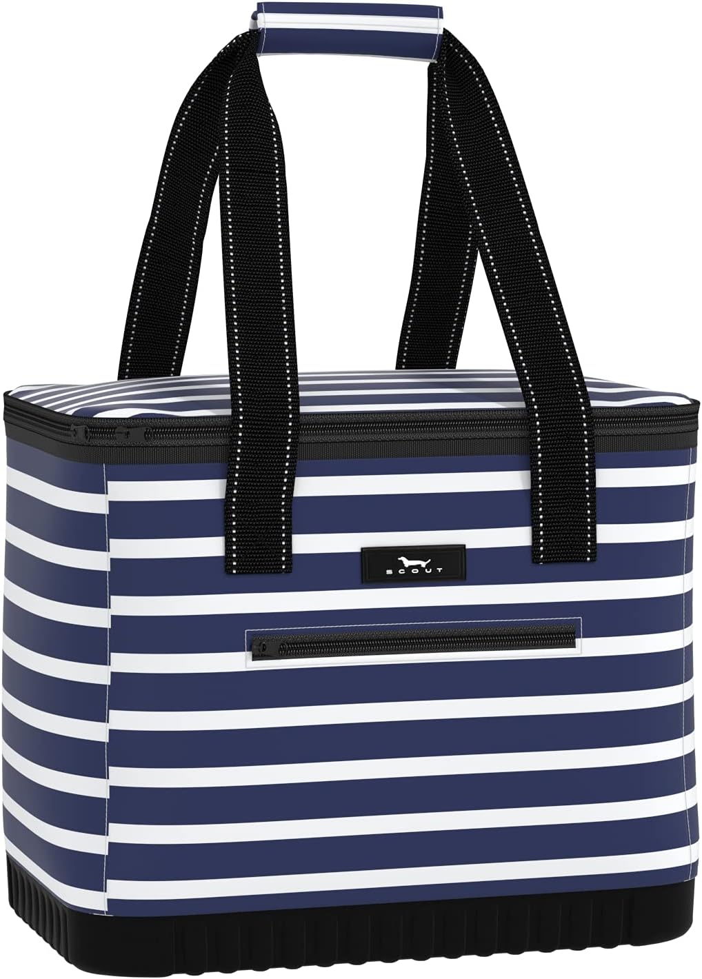 [Color] soft-sided insulated cooler with hard bottom base, shown from [angle] displaying lightweight construction and [specific feature visibility] — view 5