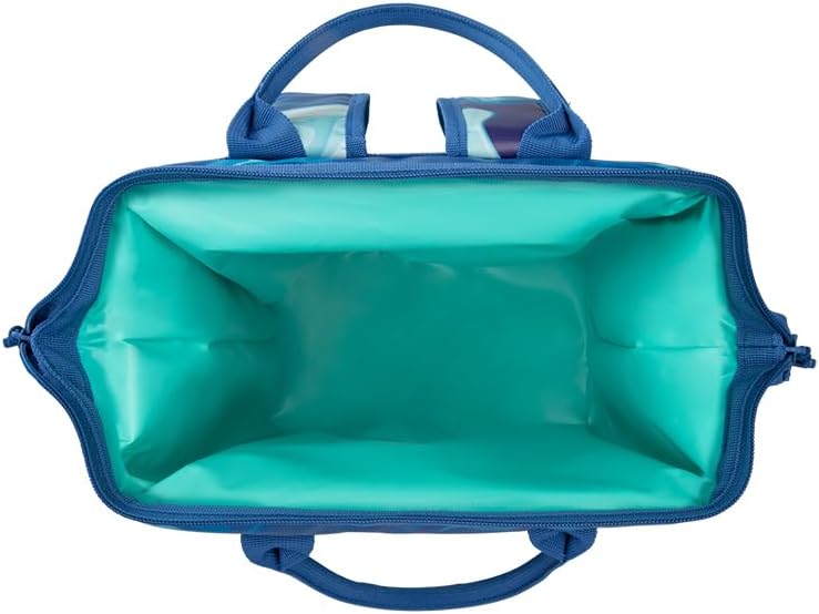 [Color] waterproof insulated cooler backpack with adjustable straps, shown holding 24 cans for beach and outdoor adventures — view 4