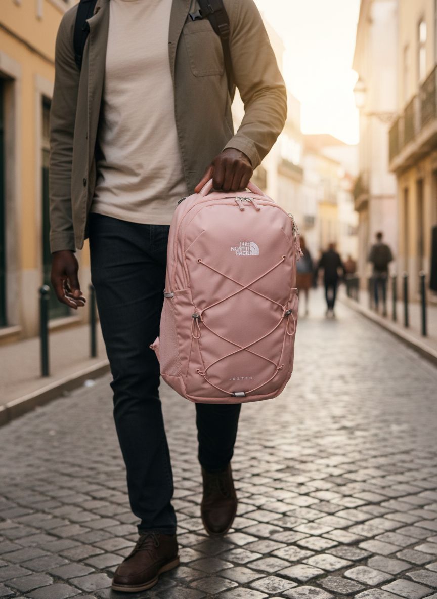 [Color] water-repellent laptop backpack with padded laptop sleeve and ballistic nylon construction — view 3a