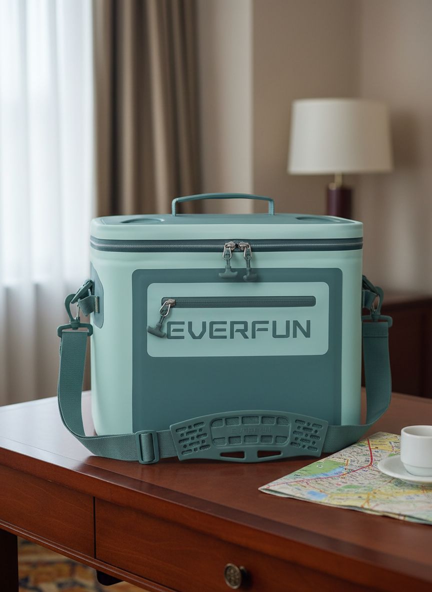 [Color] soft cooler with foam insulation, 30-can capacity, leakproof design for portable cooling — view 1