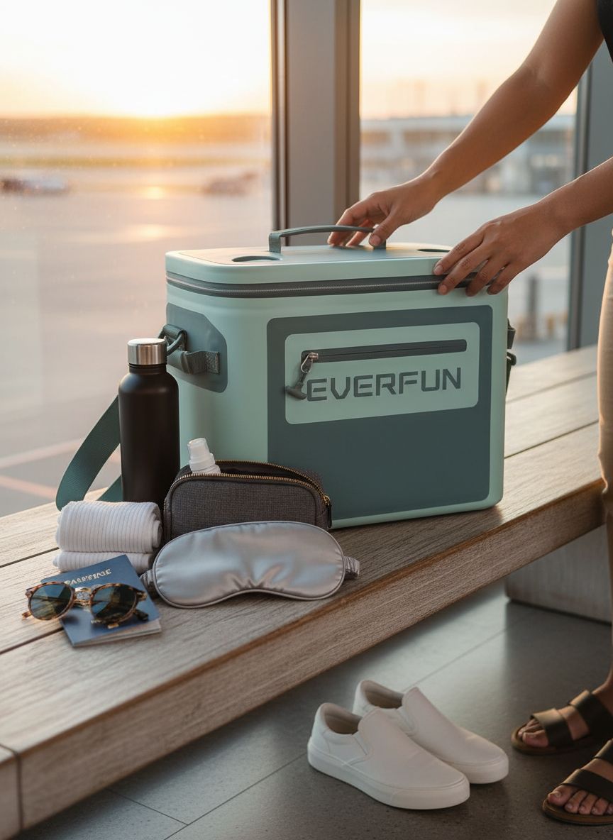 [Color] soft cooler with foam insulation, 30-can capacity, leakproof design for portable cooling — view 5a