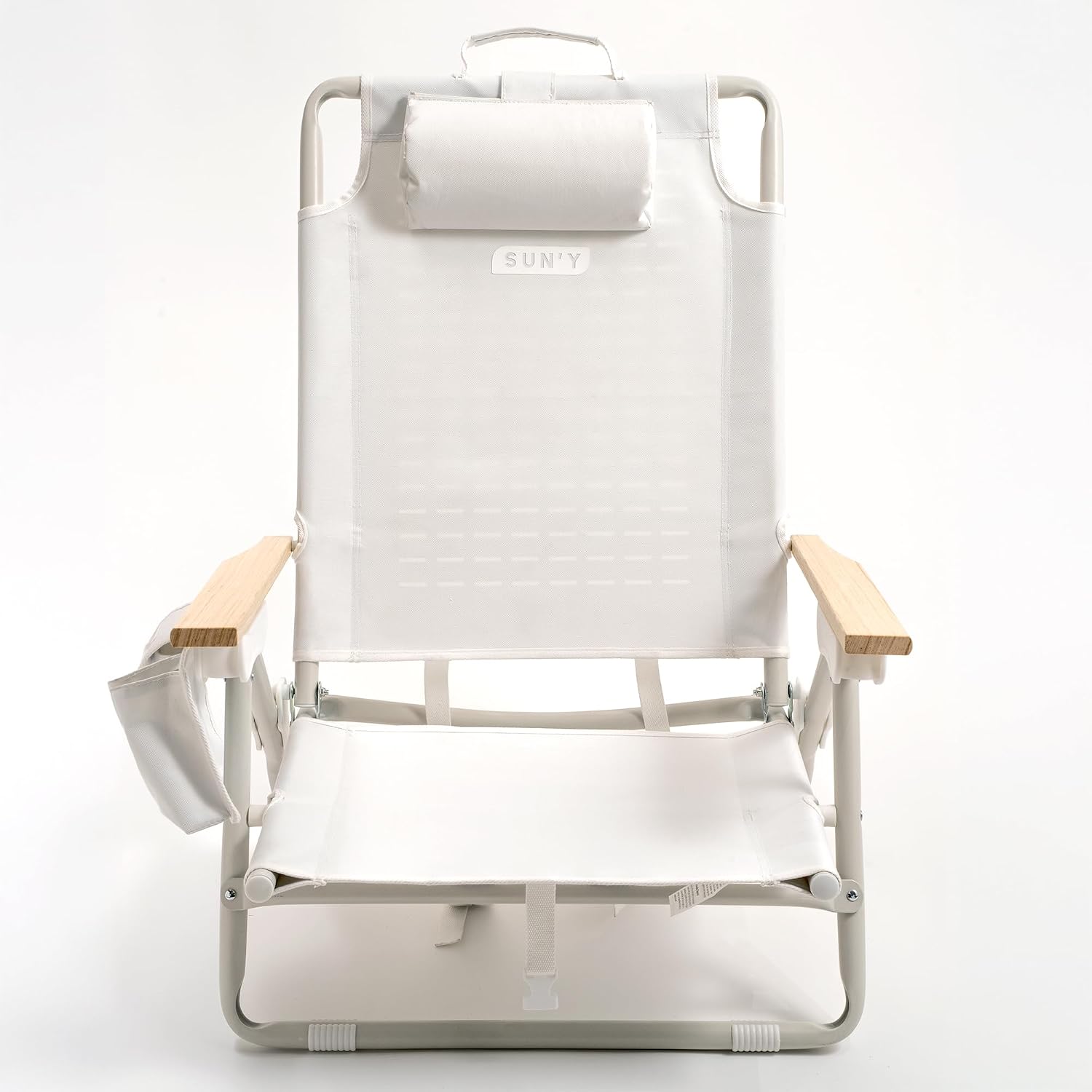 [Color] beach chair backpack with waterproof material and MOLLE attachment points, shown in compact lightweight design — view 7a
