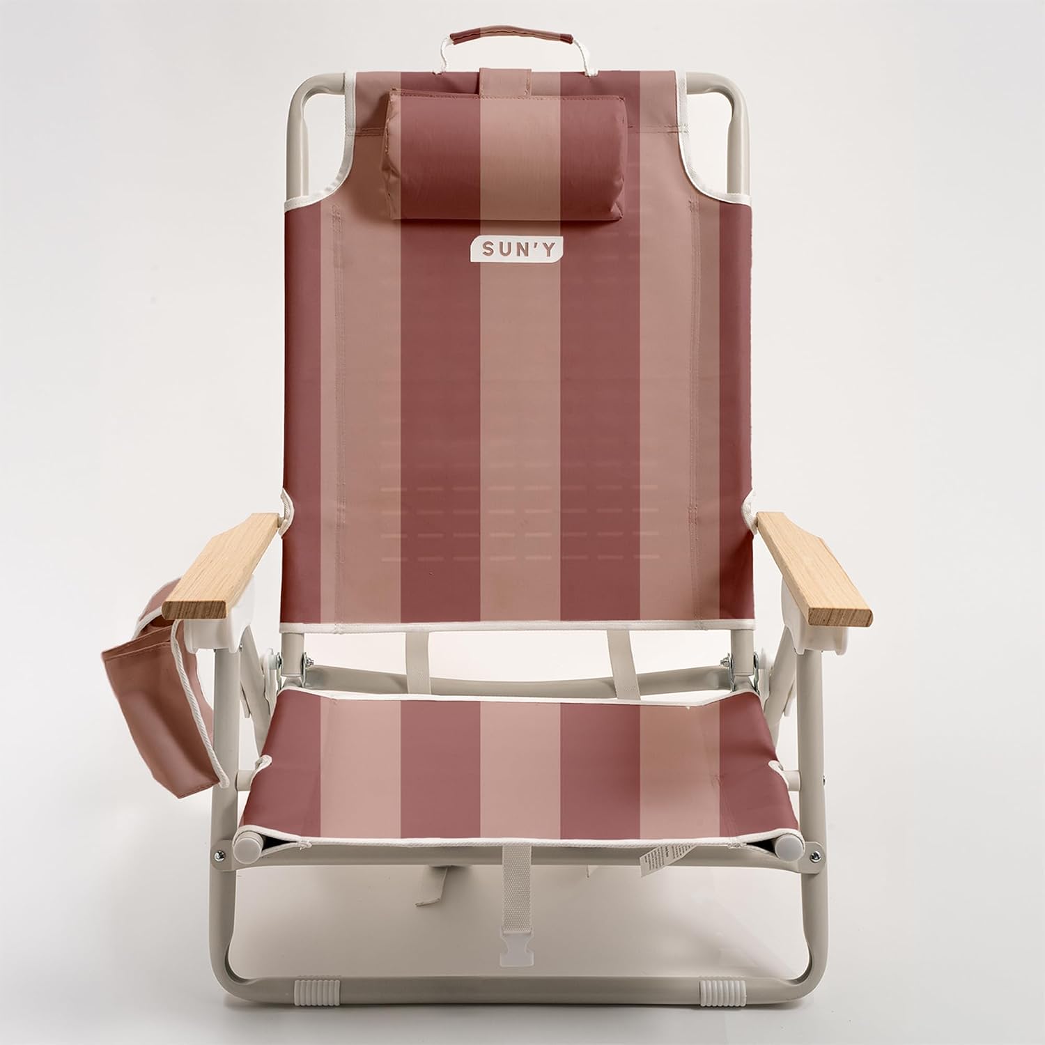 [Color] beach chair backpack with waterproof material and MOLLE attachment points, shown in compact lightweight design — view 5