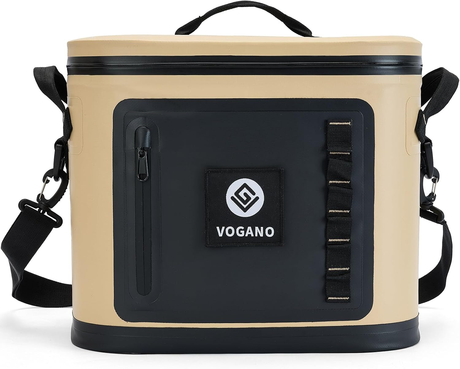 {color} 40-can soft cooler bag with roll-top waterproof seal and insulated nylon construction โ view 1