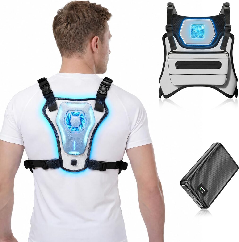Battery-Powered Cooling Vest for Summer Outdoor Adventures