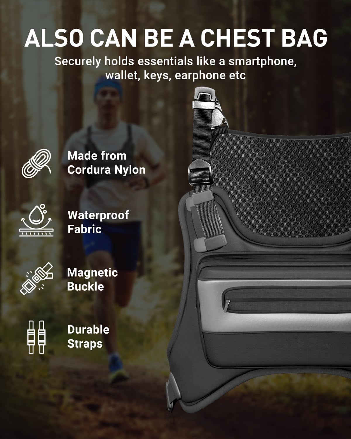 Battery-powered cooling vest in {color} with wearable design and 30000mAh battery pack for outdoor heat relief — view 4