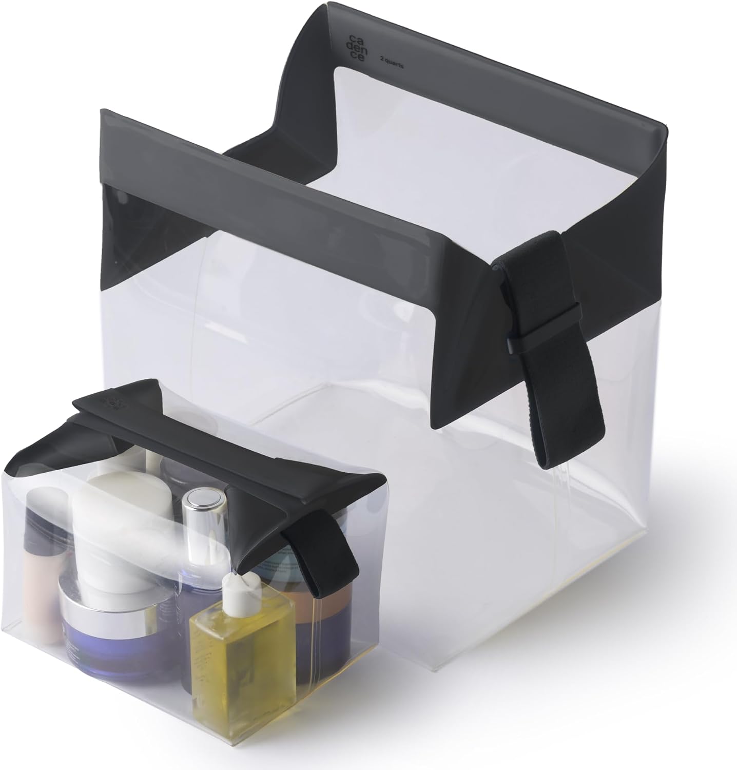[Color] TSA-approved toiletry bag with zipperless magnetic closure and leak-resistant recycled TPU material — view 1