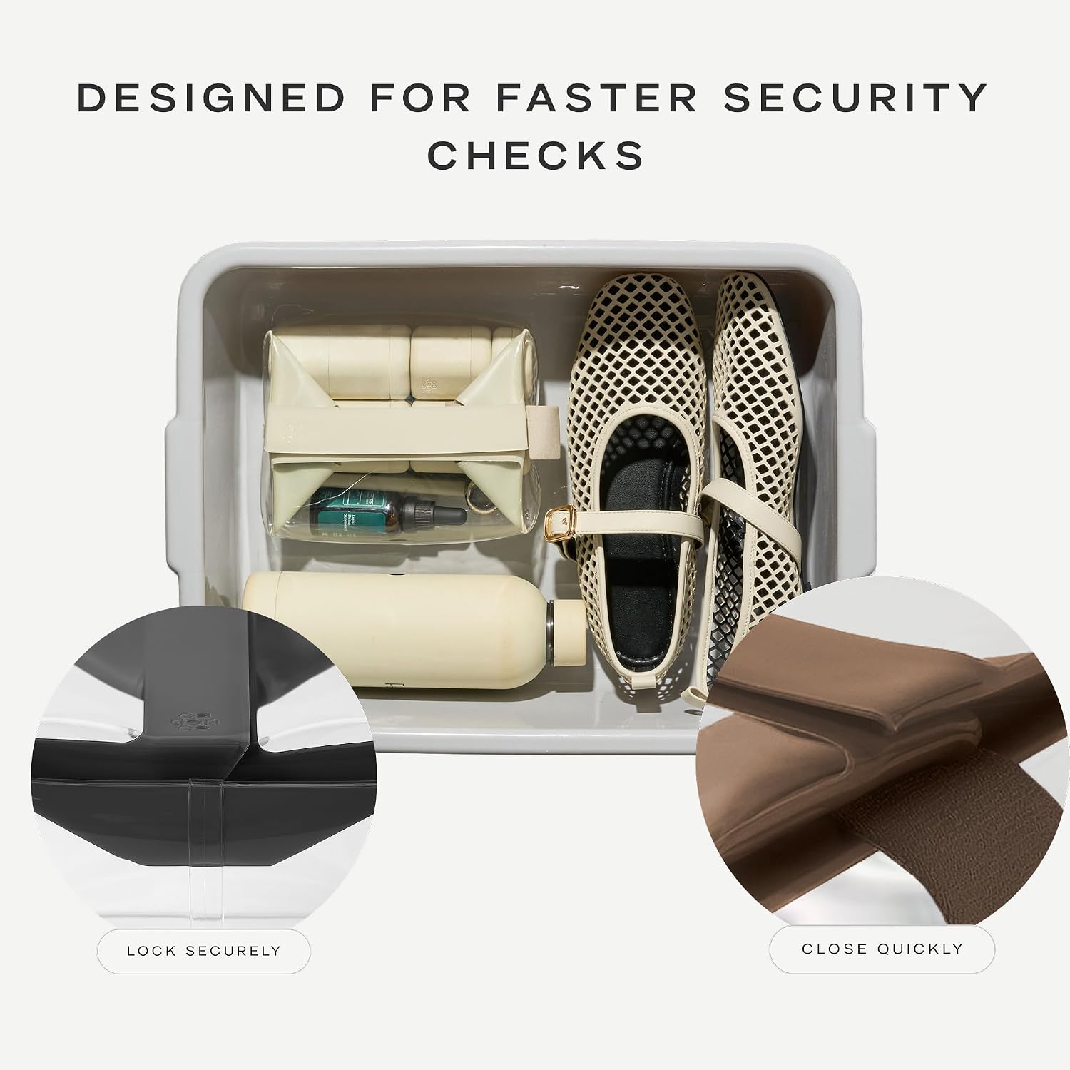[Color] TSA-approved toiletry bag with zipperless magnetic closure and leak-resistant recycled TPU material — view 4