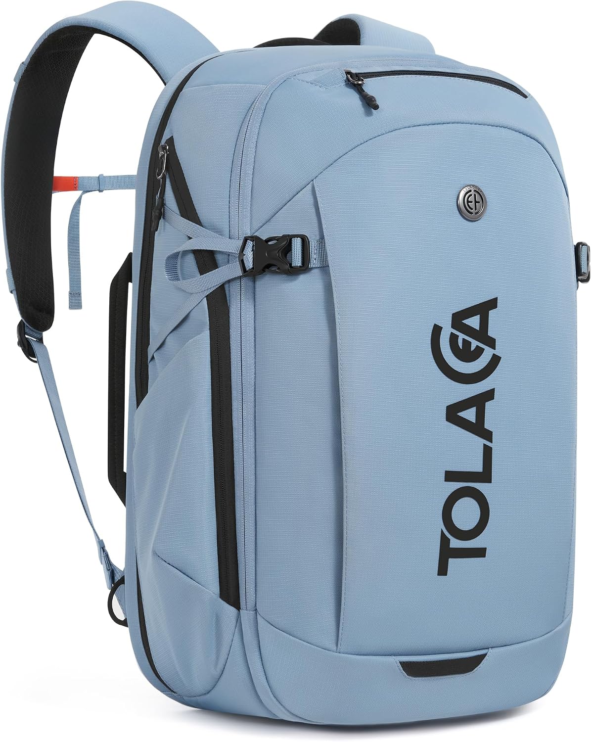 [Color] TSA-approved laptop backpack with water-resistant polyester exterior and dedicated laptop compartment — view 1
