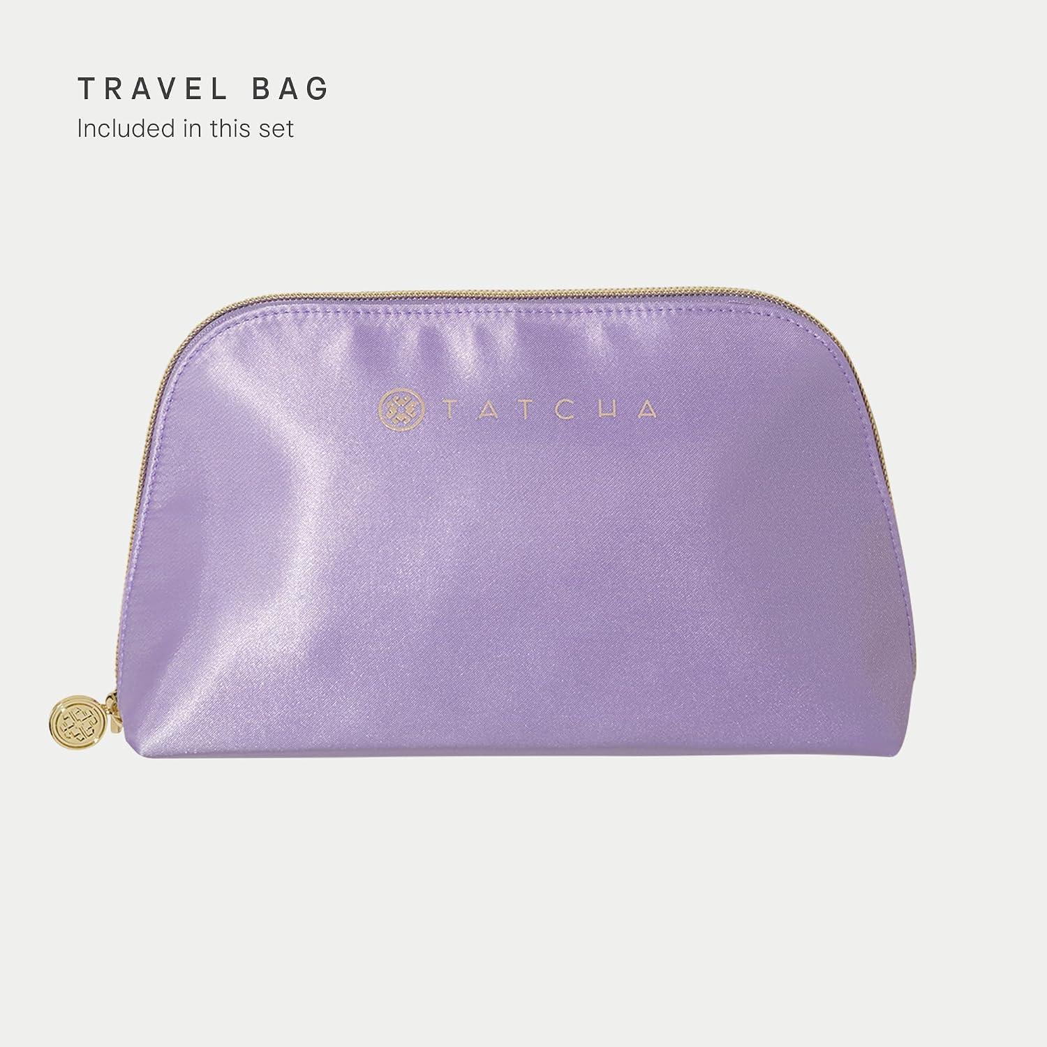 [Color] fabric travel pouch with trial-size Japanese skincare bottles including cleanser, moisturizer, and lip mask — view 4
