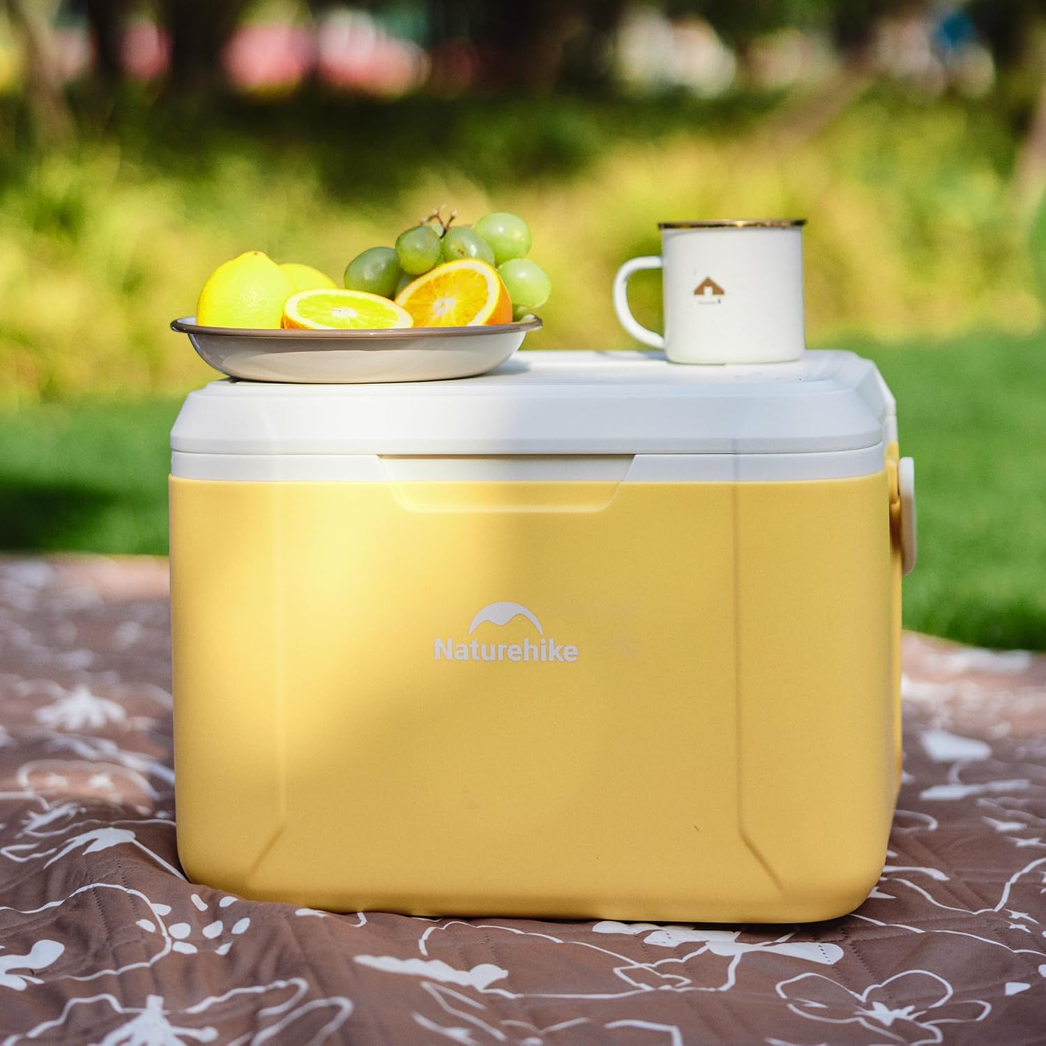 {color} hardshell ice cooler with insulated design, shown in {size}-quart capacity for outdoor camping and beach trips — view 5