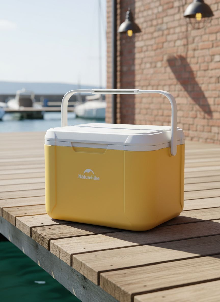 {color} hardshell ice cooler with insulated design, shown in {size}-quart capacity for outdoor camping and beach trips — view 1